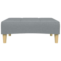 Divano Letto a 2 Posti con Poggiapiedi-Sofa Letto 2 Posti-Daybed Grigio Chiaro in Tessuto 652470