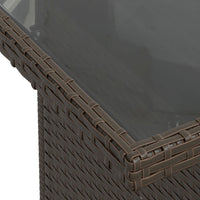 Set Divani da Giardino 8 pz con Cuscini Marrone in Polyrattan 3267783