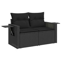 Set Divani da Giardino con Cuscini 7pz Nero Polyrattan 3267935