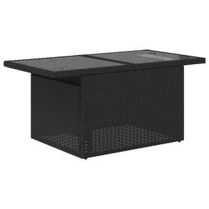 Set Divani da Giardino con Cuscini 7pz Nero Polyrattan 3268386