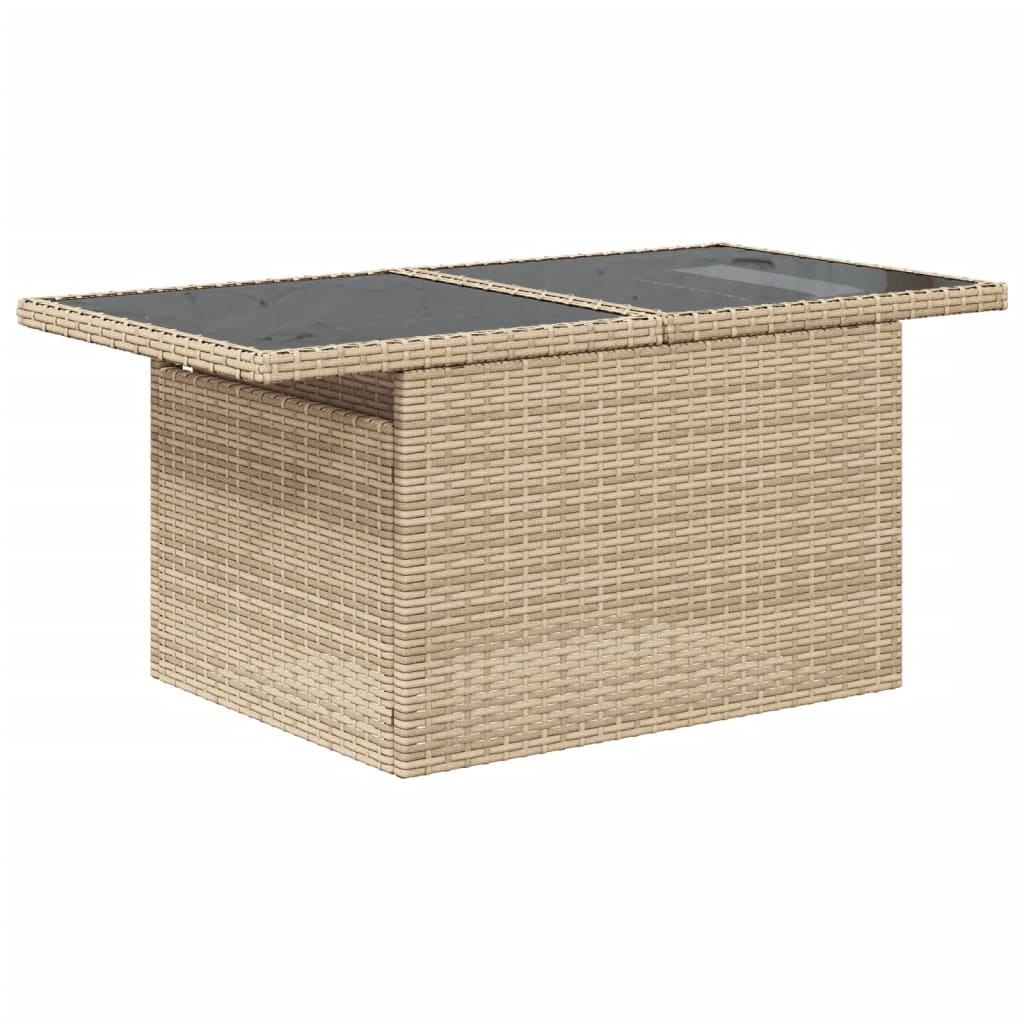 Set Divani da Giardino 7 pz con Cuscini Beige in Polyrattan 3268568