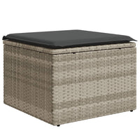 vidaXL Set Divano da Giardino 8pz con Cuscini Grigio Chiaro Polyrattan