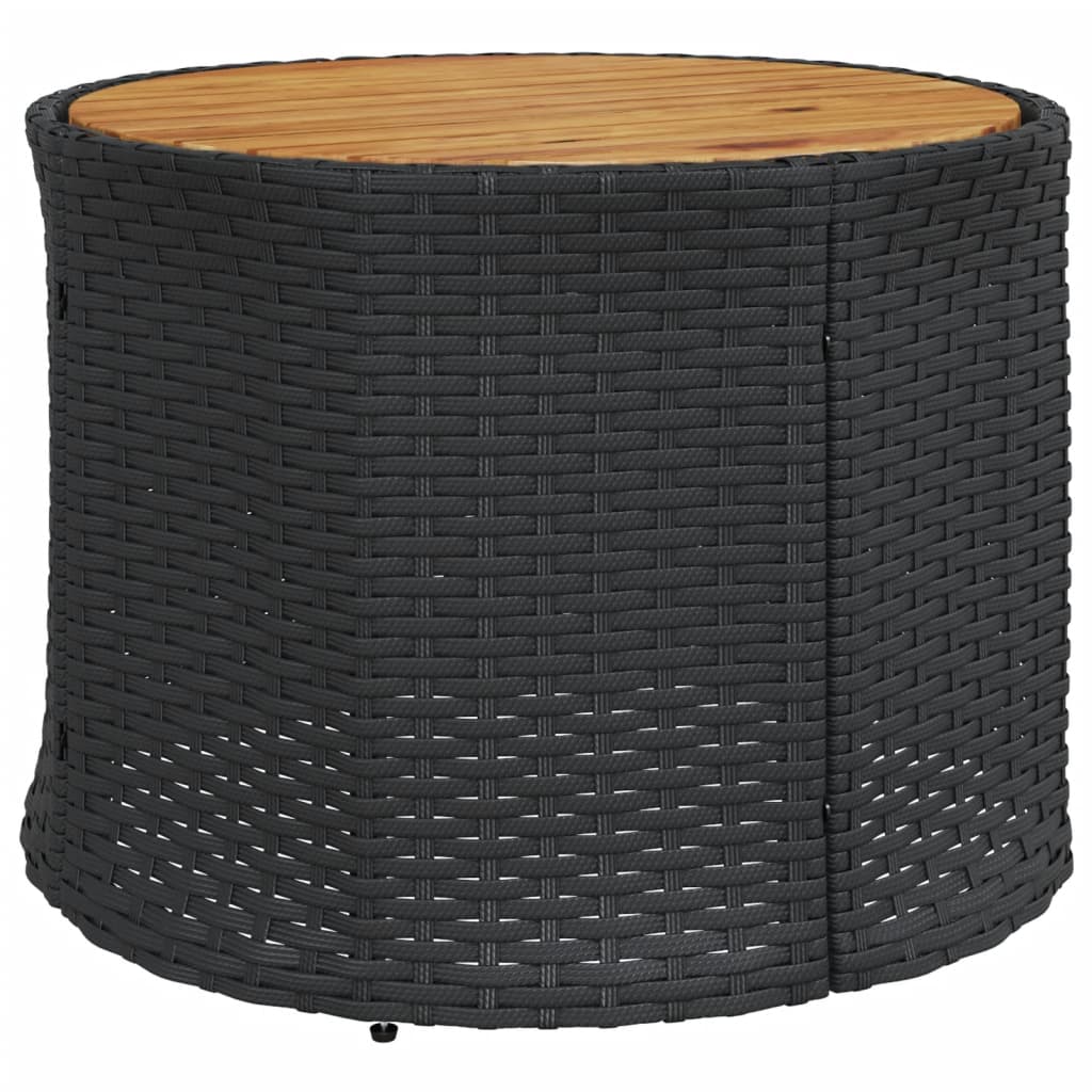 Set Divani da Giardino Semicircolare 3 pz in Polyrattan Nero 3262069
