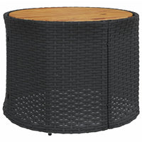 Set Divani da Giardino Semicircolare 3 pz in Polyrattan Nero 3262069