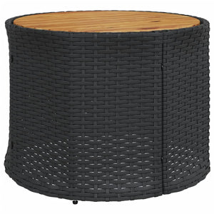 Set Divani da Giardino Semicircolare 3 pz in Polyrattan Nero 3262069