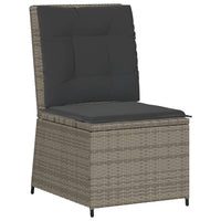 vidaXL Set Divani da Giardino 5 pz con Cuscini in Polyrattan Grigio