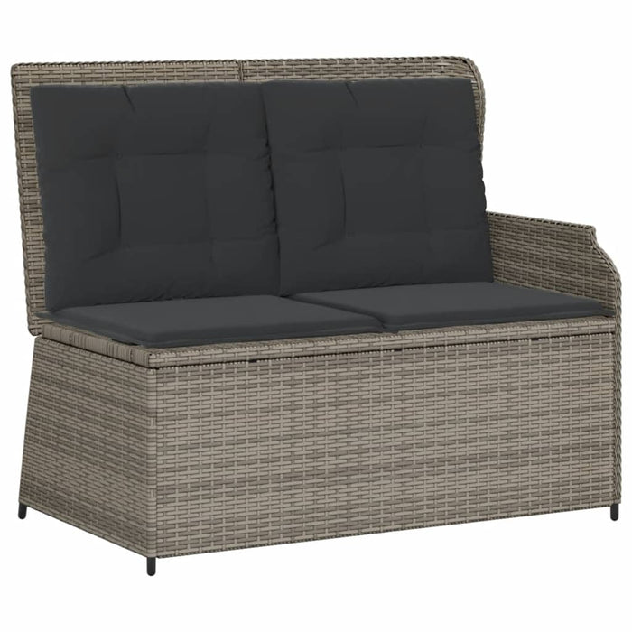 Set Divani da Giardino 7 pz con Cuscini in Polyrattan Grigio 3262380