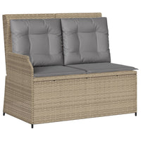 vidaXL Set Divani da Giardino 5 pz con Cuscini in Polyrattan Beige