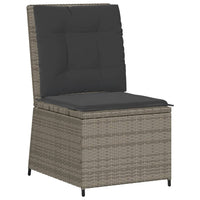 vidaXL Set Divani da Giardino 5 pz con Cuscini in Polyrattan Grigio