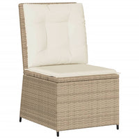 Set Divani da Giardino 5 pz con Cuscini in Polyrattan Beige 3262618