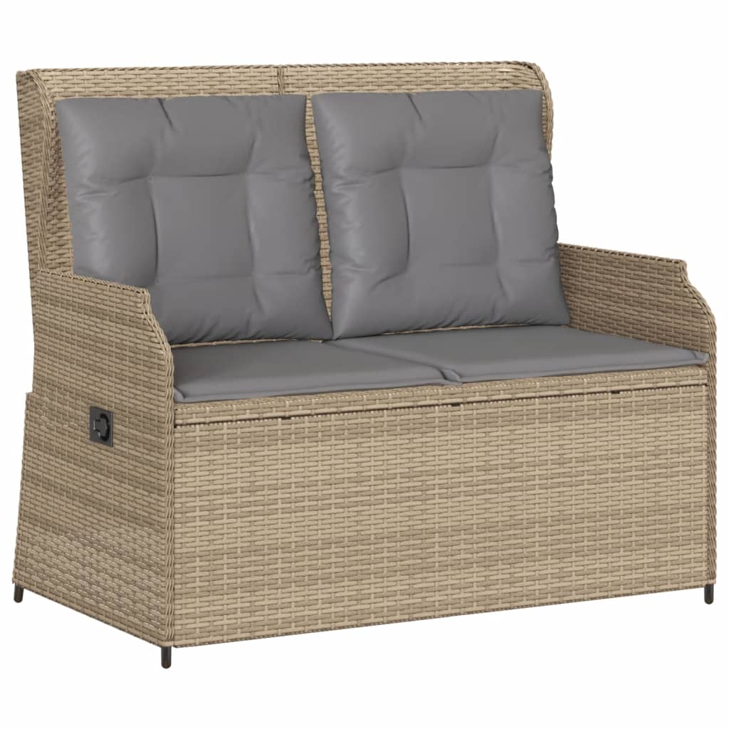vidaXL Set Divani da Giardino 3 pz con Cuscini in Polyrattan Beige
