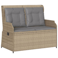 vidaXL Set Divani da Giardino 3 pz con Cuscini in Polyrattan Beige