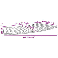 Bordo per Spa Nero in Polyrattan e Legno Massello di Acacia 3270636