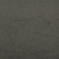 Giroletto senza Materasso Grigio Scuro 120x190 cm Velluto