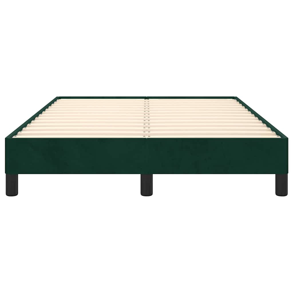 Giroletto senza Materasso-Struttura Letto Verde Scuro 120x190 cm Velluto 504104