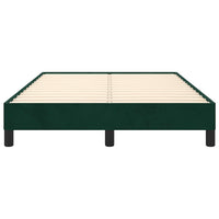 Giroletto senza Materasso-Struttura Letto Verde Scuro 120x190 cm Velluto 504104