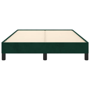 Giroletto senza Materasso-Struttura Letto Verde Scuro 120x190 cm Velluto 504104