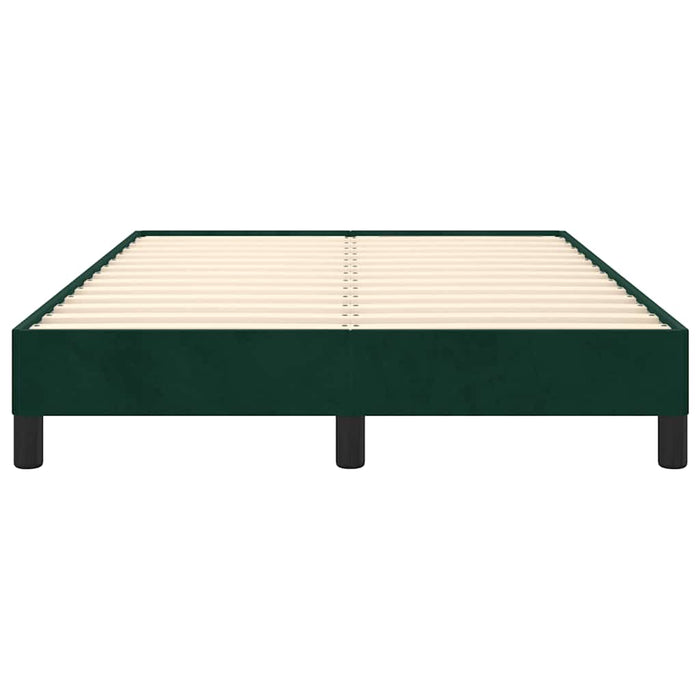Giroletto senza Materasso-Struttura Letto Verde Scuro 120x190 cm Velluto 504104