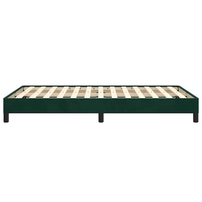 Giroletto senza Materasso-Struttura Letto Verde Scuro 120x190 cm Velluto 504104