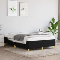 Giroletto senza Materasso-Struttura Letto Nero 120x190 cm in Tessuto 944906
