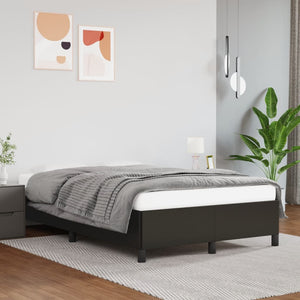 Giroletto senza Materasso-Struttura Letto Nero 120x190 cm Similpelle 242439
