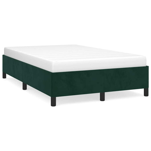 Giroletto senza Materasso-Struttura Letto Verde Scuro 120x190 cm Velluto 571868