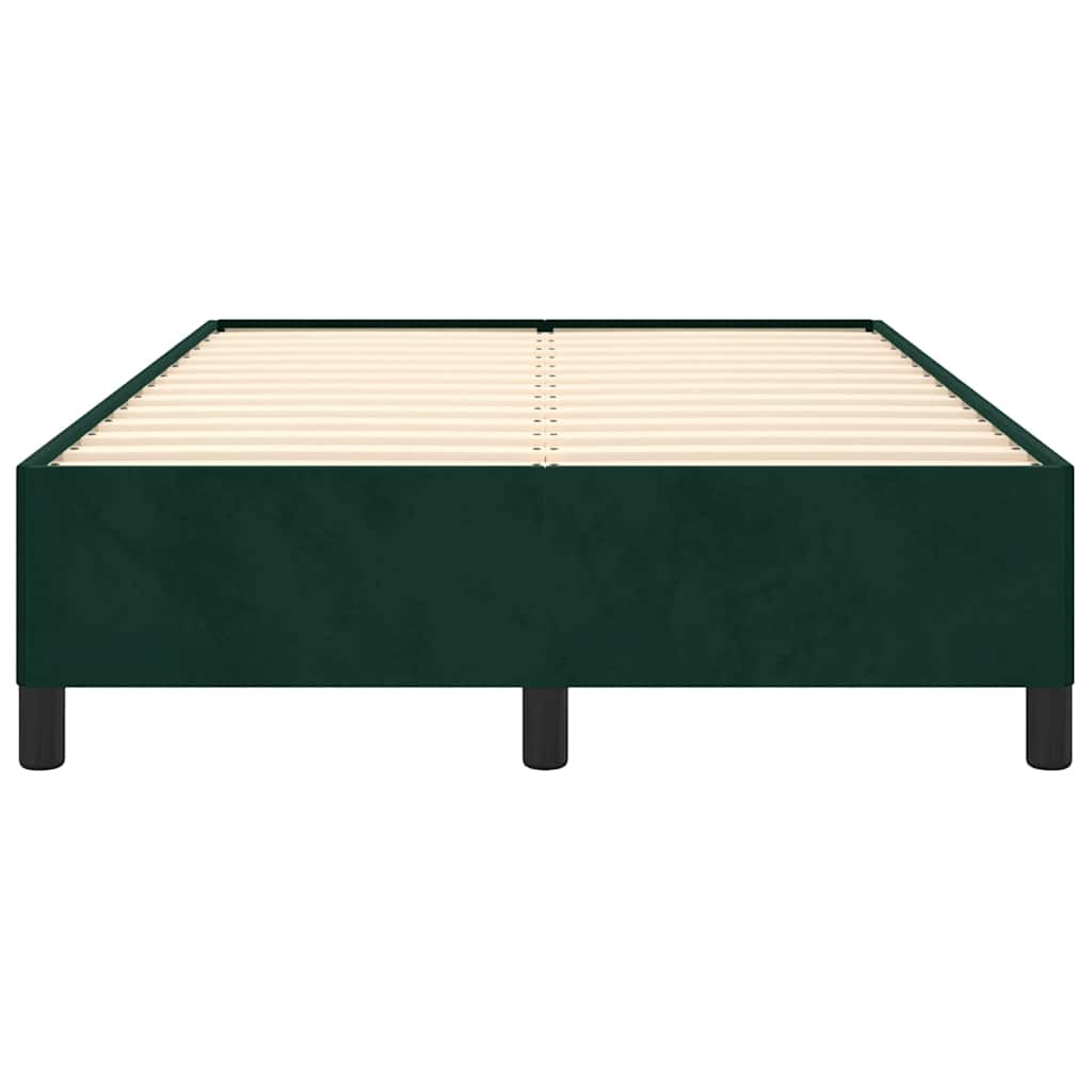 Giroletto senza Materasso-Struttura Letto Verde Scuro 120x190 cm Velluto 571868