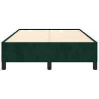 Giroletto senza Materasso-Struttura Letto Verde Scuro 120x190 cm Velluto 571868
