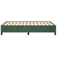 Giroletto senza Materasso Verde Scuro 120x190 cm Velluto 3269654