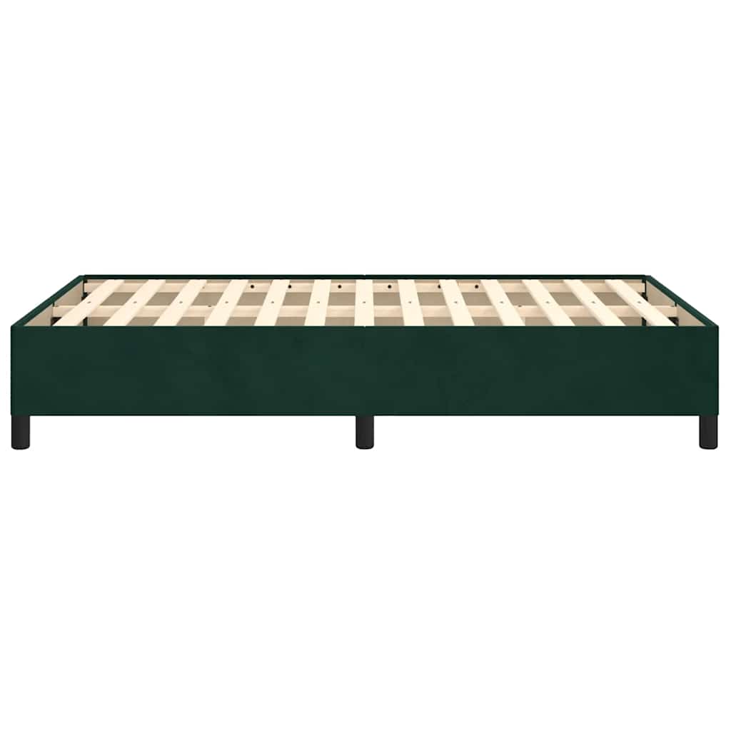 Giroletto senza Materasso-Struttura Letto Verde Scuro 120x190 cm Velluto 571868