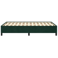 Giroletto senza Materasso-Struttura Letto Verde Scuro 120x190 cm Velluto 571868