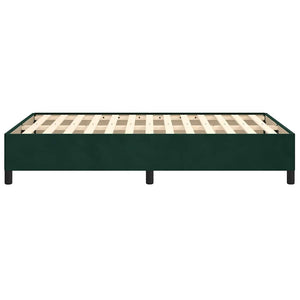 Giroletto senza Materasso-Struttura Letto Verde Scuro 120x190 cm Velluto 571868