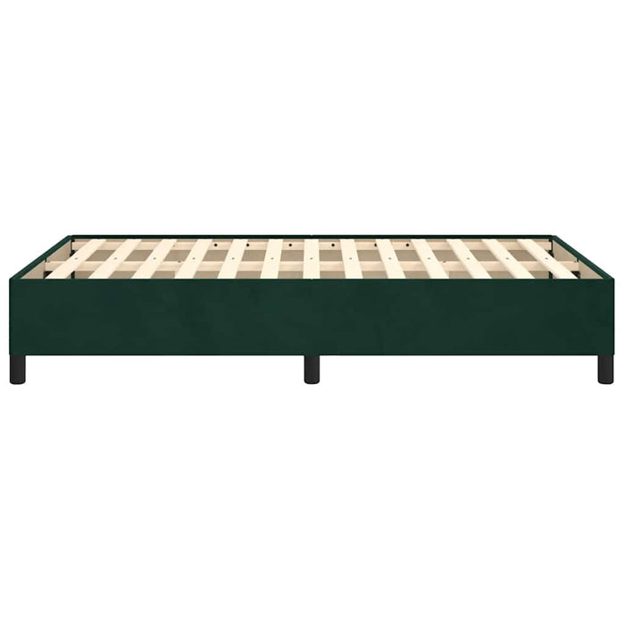 Giroletto senza Materasso-Struttura Letto Verde Scuro 120x190 cm Velluto 571868