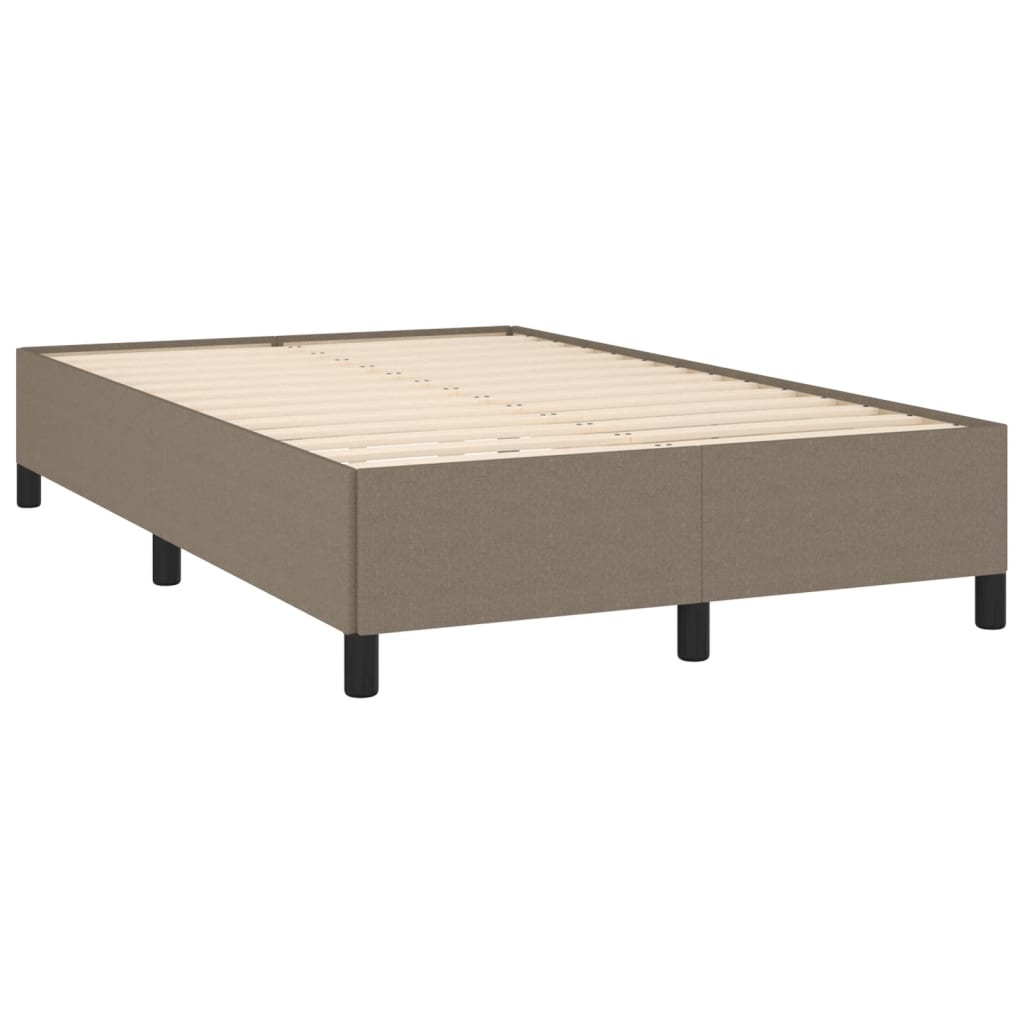 Giroletto a Molle con Materasso Tortora 120x190 cm in Tessuto