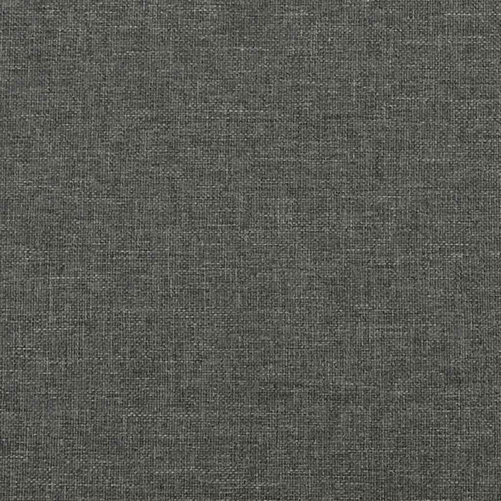 vidaXL Giroletto a Molle con Materasso Grigio Scuro 120x190cm Tessuto