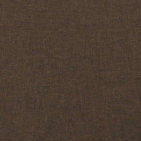 vidaXL Letto a Molle Materasso e LED MarroneScuro 120x190cm in Tessuto