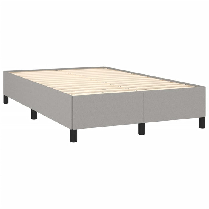 Letto a Molle Materasso e LED Grigio Chiaro 120x190 cm Tessuto 3270190
