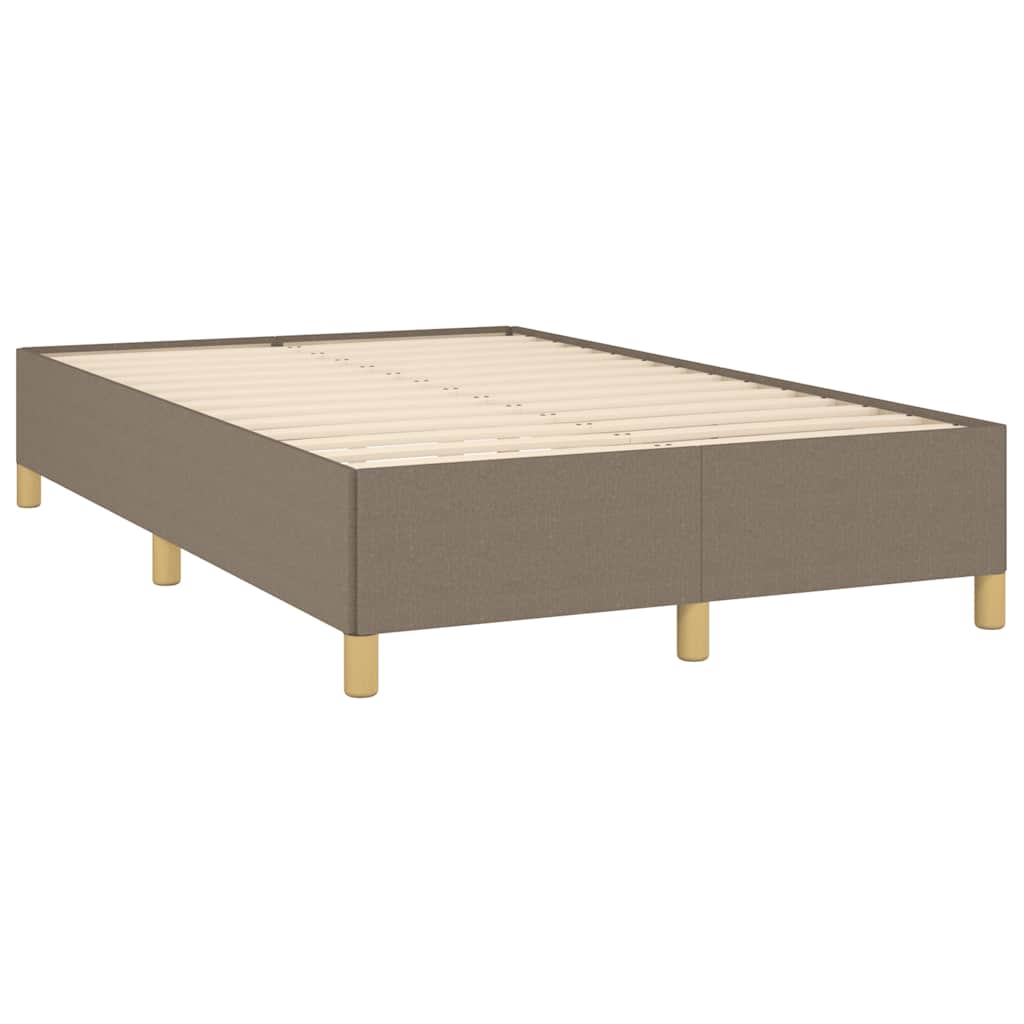 Letto a Molle con Materasso e LED Tortora 120x190 cm in Tessuto 3270236