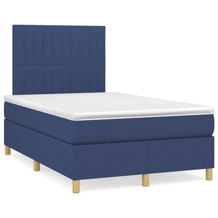 Letto a Molle con Materasso e LED Blu 120x190 cm in Tessuto 3270266