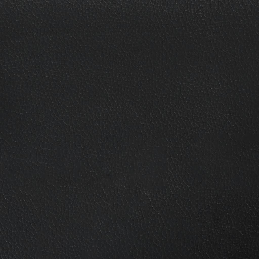 Giroletto a Molle con Materasso Nero 120x190 cm in Similpelle 3270445