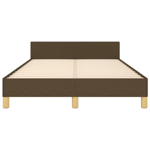 Giroletto senza Materasso-Struttura Letto Marrone Scuro 80x200 cm in Tessuto 889034