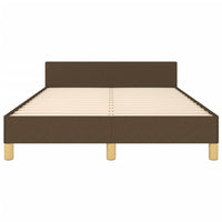Giroletto senza Materasso-Struttura Letto Marrone Scuro 80x200 cm in Tessuto 949571