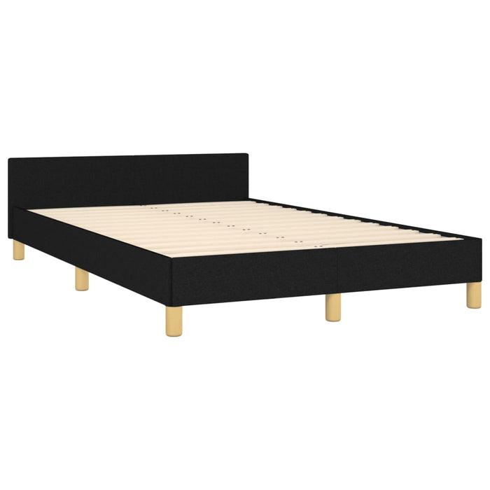 Giroletto senza Materasso-Struttura Letto Nero 120x190 cm in Tessuto 844062