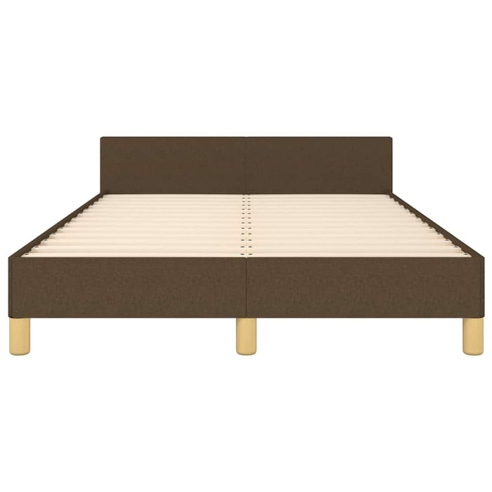 Giroletto senza Materasso-Struttura Letto Marrone Scuro 80x200 cm in Tessuto 202003