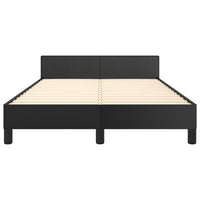 Giroletto senza Materasso-Struttura Letto Nero 120x190 cm Similpelle 463615