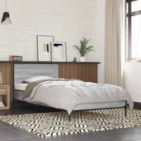 Giroletto Grigio Sonoma 100x200 cm Legno Multistrato e Metallo 845525