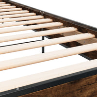 Giroletto Rovere Fumo 75x190 cm in Legno Multistrato e Metallo 845559