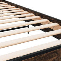 Giroletto Rovere Fumo 90x190 cm in Legno Multistrato e Metallo 845629