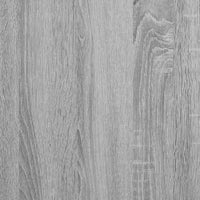 Giroletto Grigio Sonoma 75x190cm in Legno Multistrato e Metallo 845815