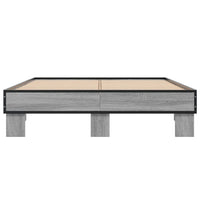 Giroletto Grigio Sonoma 135x190 cm in Legno Multistrato Metallo 845895